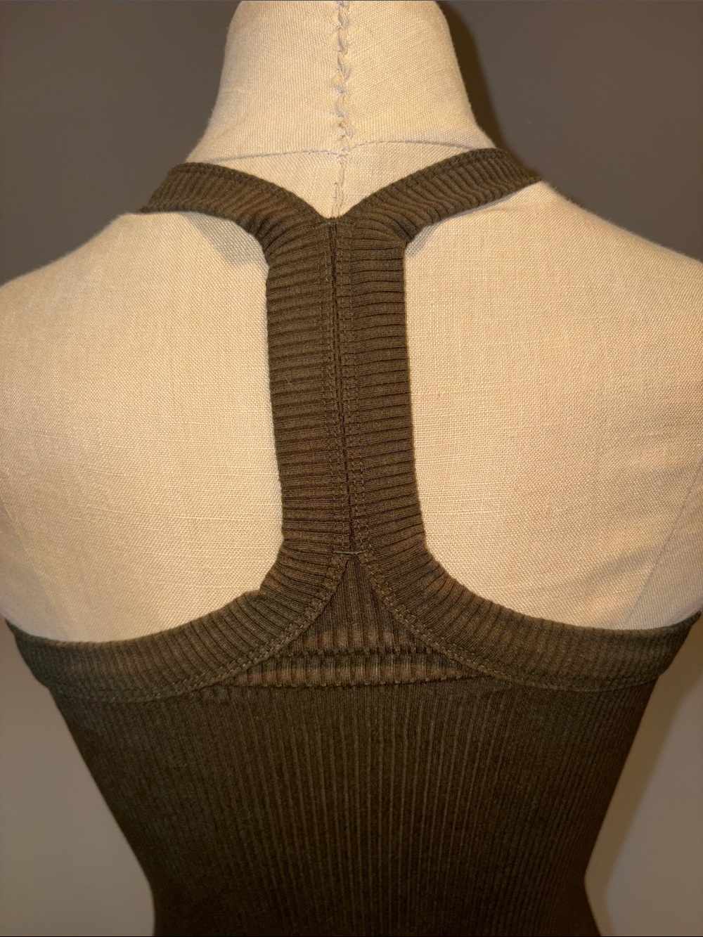 LOFT Ribbed Halter Racerback Bodysuit Size XS - Picture 6 of 10